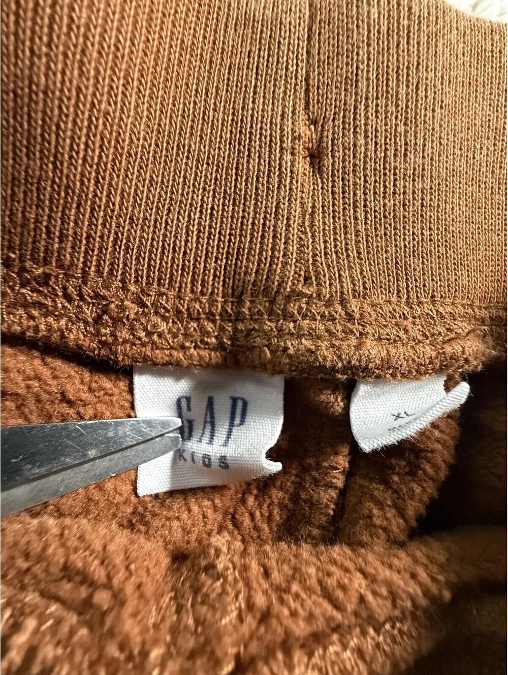 GAP Kids Boys Size XL  Brown Fleece Pocket Sweatpants Joggers
